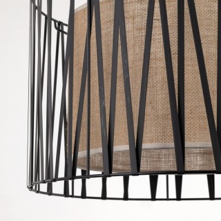 Suspension Harmony 3 lumières – noir – en plastique – style moderne