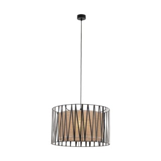 Suspension Harmony 3 lumières – noir – en plastique – style moderne