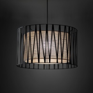 Suspension Harmony 3 lumières – noir – en plastique – style moderne