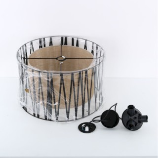 Suspension Harmony 3 lumières – noir – en plastique – style moderne