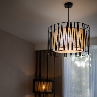 Suspension Harmony 1 lumière – noir – en plastique – style moderne