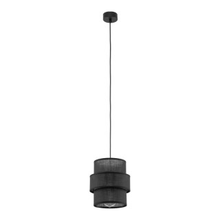 Suspension Calisto 1 lumière – noir – en plastique – style moderne