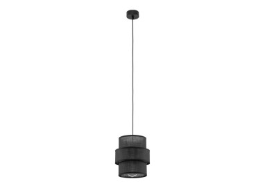 Suspension Calisto 1 lumière – noir – en plastique – style moderne