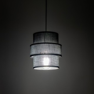 Suspension Calisto 1 lumière – noir – en plastique – style moderne