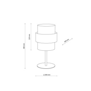 Veilleuse Calisto 1 lumière – noir – en métal – style moderne