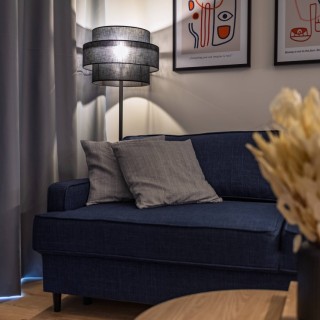 Lampadaire Calisto 1 lumière – noir – en métal – style moderne