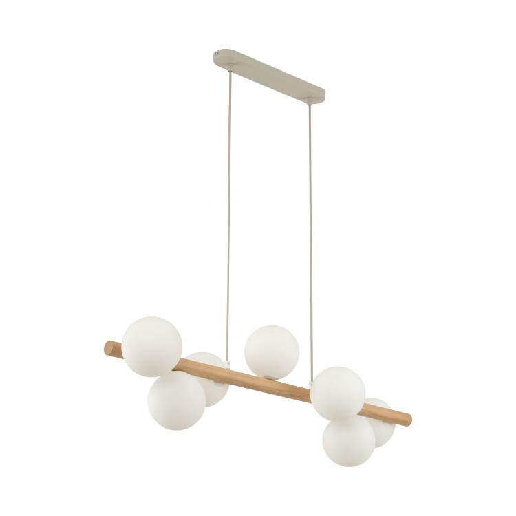 Suspension Estera – pin – en métal et bois – style moderne