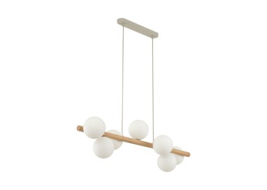 Suspension Estera – pin – en métal et bois – style moderne