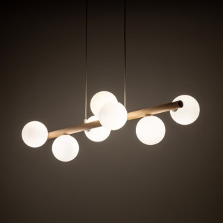 Suspension Estera – pin – en métal et bois – style moderne