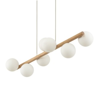 Suspension Estera – pin – en métal et bois – style moderne