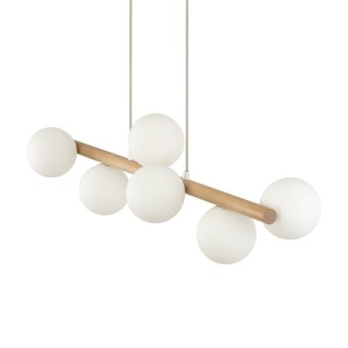 Suspension Estera – pin – en métal et bois – style moderne