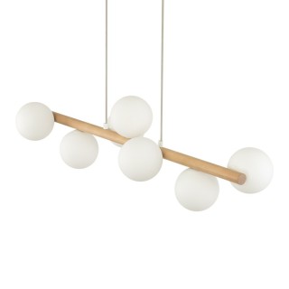 Suspension Estera – pin – en métal et bois – style moderne