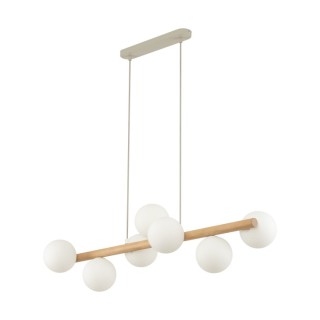 Suspension Estera – pin – en métal et bois – style moderne