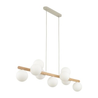Suspension Estera – pin – en métal et bois – style moderne