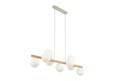 Suspension Estera – pin – en métal et bois – style moderne