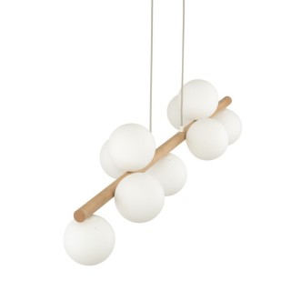 Suspension Estera – pin – en métal et bois – style moderne