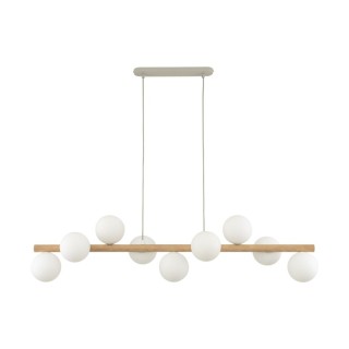 Suspension Estera – pin – en métal et bois – style moderne