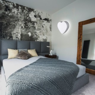 Plafonnier Heart 2 lumières – gris – en métal – style moderne