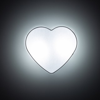 Plafonnier Heart 2 lumières – blanc – en métal – style moderne