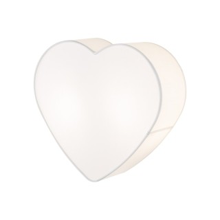 Plafonnier Heart 2 lumières – blanc – en métal – style moderne