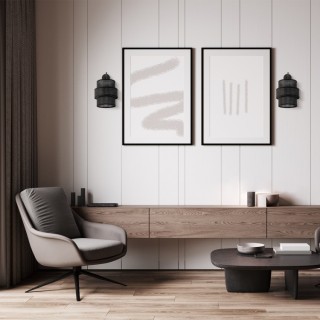 Lampe à poser Calisto 1 lumière – noir – en métal – style moderne