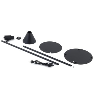 Lampadaire Jump 1 lumière – noir – en métal – style moderne et loft