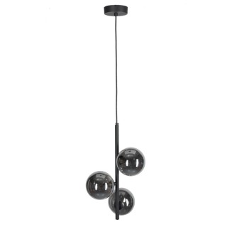Suspension Estera 3 lumières – noir – en métal – style moderne et chic