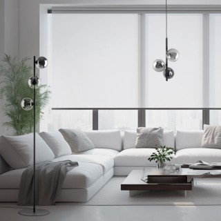 Suspension Estera 3 lumières – noir – en métal – style moderne et chic