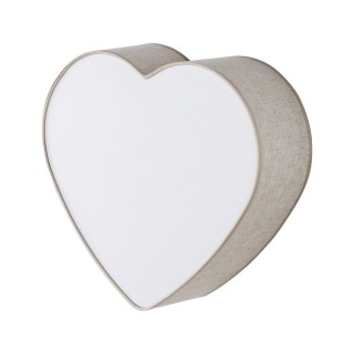 Plafonnier Heart 2 lumières – blanc – en métal – style moderne