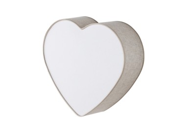 Plafonnier Heart 2 lumières – blanc – en métal – style moderne