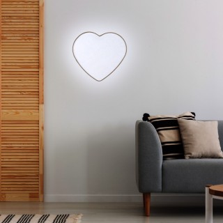 Plafonnier Heart 2 lumières – blanc – en métal – style moderne