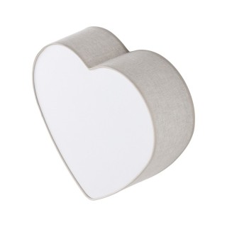 Plafonnier Heart 2 lumières – blanc – en métal – style moderne