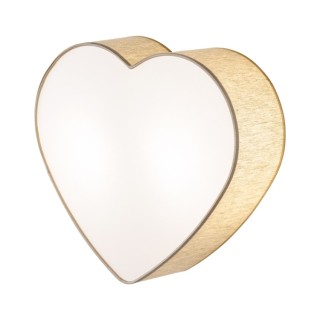 Plafonnier Heart 2 lumières – blanc – en métal – style moderne