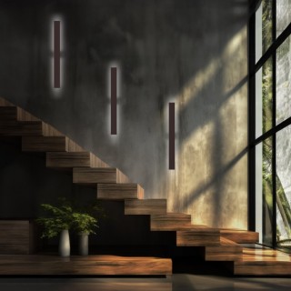 Lampe à poser Navi – brun – en métal – style moderne