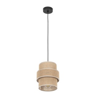 Suspension Calisto 1 lumière – noir – en plastique – style moderne