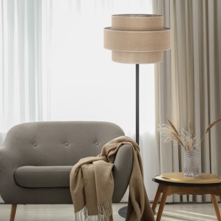 Lampadaire Calisto 1 lumière – noir – en métal – style moderne