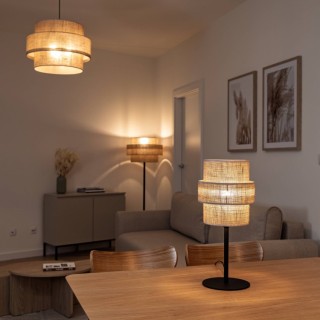 Lampadaire Calisto 1 lumière – noir – en métal – style moderne