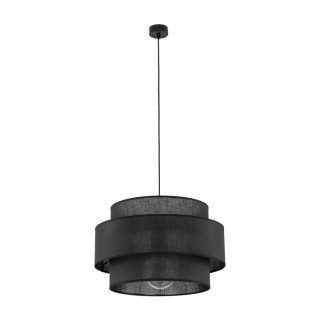 Suspension Calisto 1 lumière – noir – en plastique – style moderne et loft
