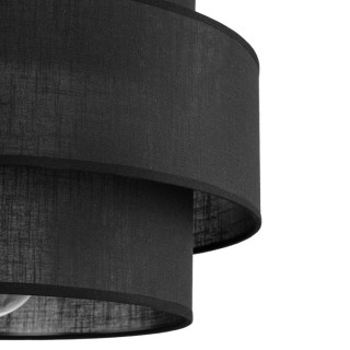 Suspension Calisto 1 lumière – noir – en plastique – style moderne et loft
