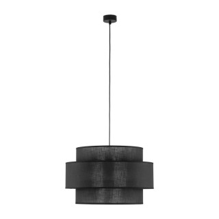 Suspension Calisto 1 lumière – noir – en plastique – style moderne et loft