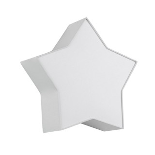 Plafonnier Star 2 lumières – blanc – en métal – style moderne