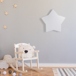 Plafonnier Star 2 lumières – blanc – en métal – style moderne