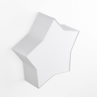 Plafonnier Star 2 lumières – blanc – en métal – style moderne