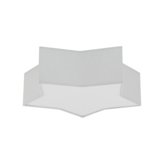 Plafonnier Star 2 lumières – blanc – en métal – style moderne