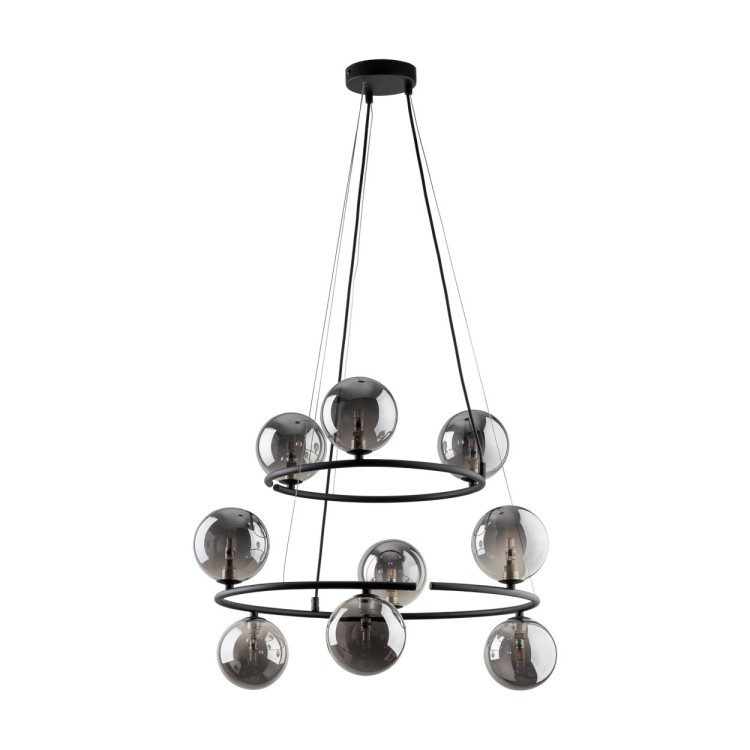 Suspension Anabelle – noir – en métal – style moderne et chic