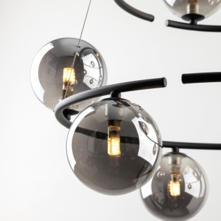 Suspension Anabelle – noir – en métal – style moderne et chic