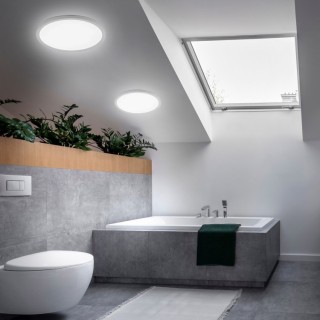 Plafonnier Aqua – blanc – en plastique – style moderne et loft