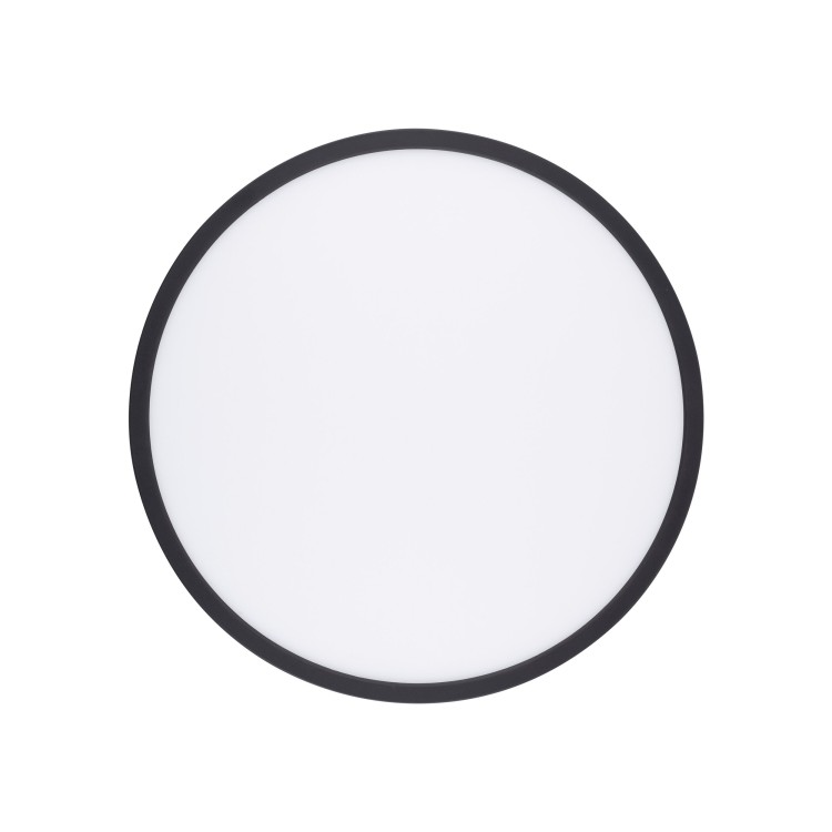 Plafonnier Aqua – blanc & noir – en plastique – style moderne et loft