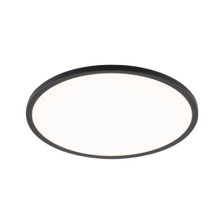 Plafonnier Aqua – blanc & noir – en plastique – style moderne et loft