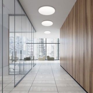 Plafonnier Aqua – blanc – en plastique – style moderne et loft